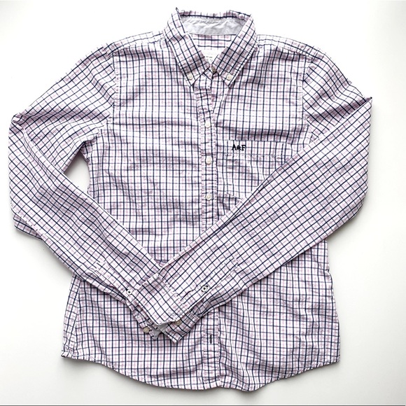 Abercrombie & Fitch Oxford Long Sleeve Shirt - Picture 1 of 8